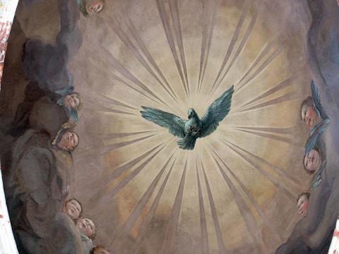 Fresco at the Karlskirche in vienna by Johann Michael Rottmayr