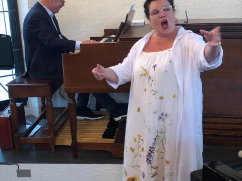 Anna Sigríður Helgadóttir, alt og Jónas Þórir, kantór