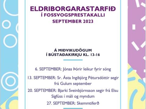 Eldri borgarar dagskrá sept23