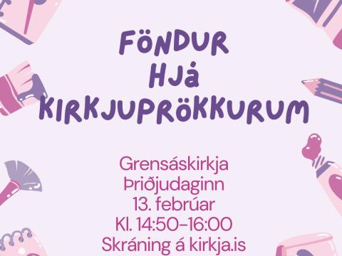 föndur hjá kirkjuprökkurum