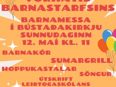 vorhátíð barnamessa