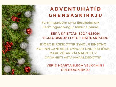 Aðventuhátíð Grensáskirkju 2024