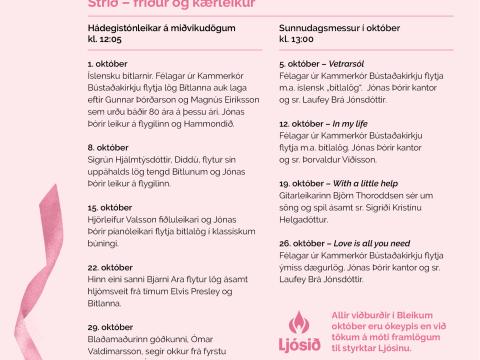Bleikur október 2025, plakat
